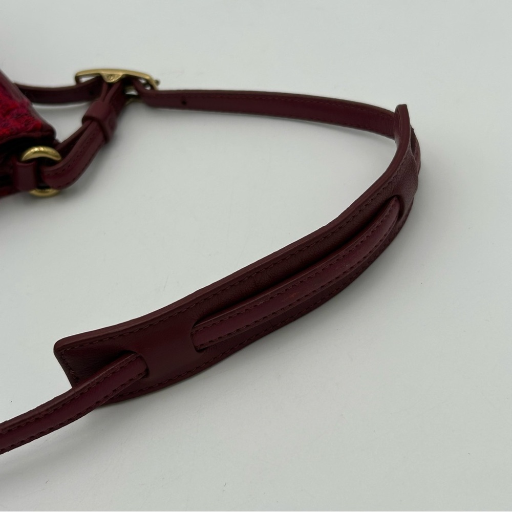 Vintage Coach Y2K Magenta Tweed Shoulder Bag - Picture 11 of 16